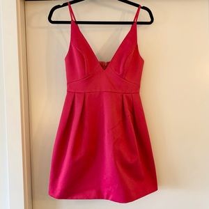 Topshop Hot Pink Mini Dress